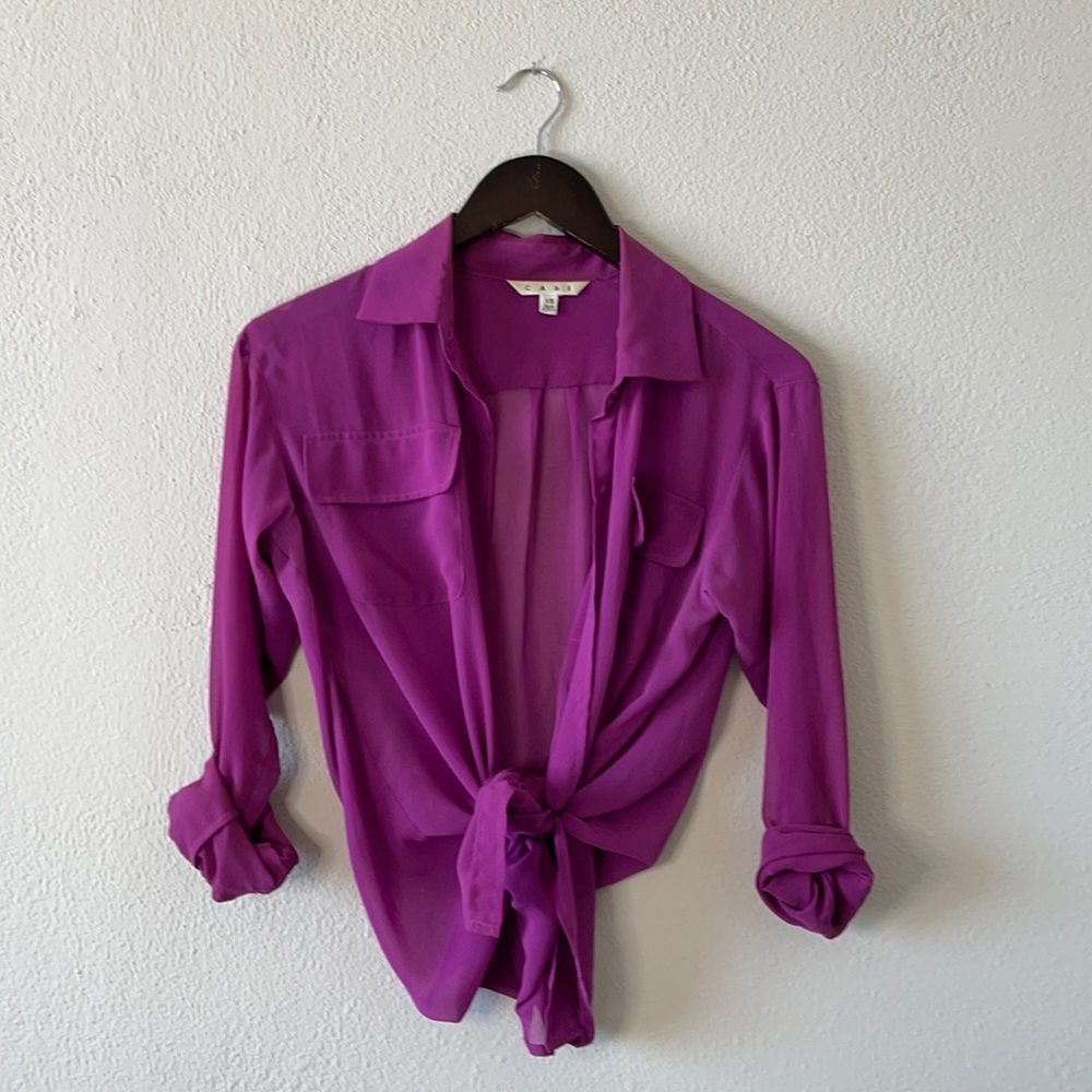 Sheer Button Down - image 2